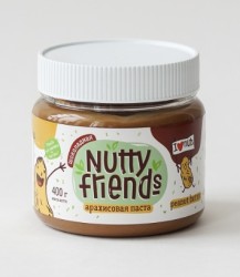 Паста арахисовая, Nutty Friends (Натти Френдс) 400 г шоколадная